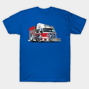 Cartoon firetruck T-Shirt